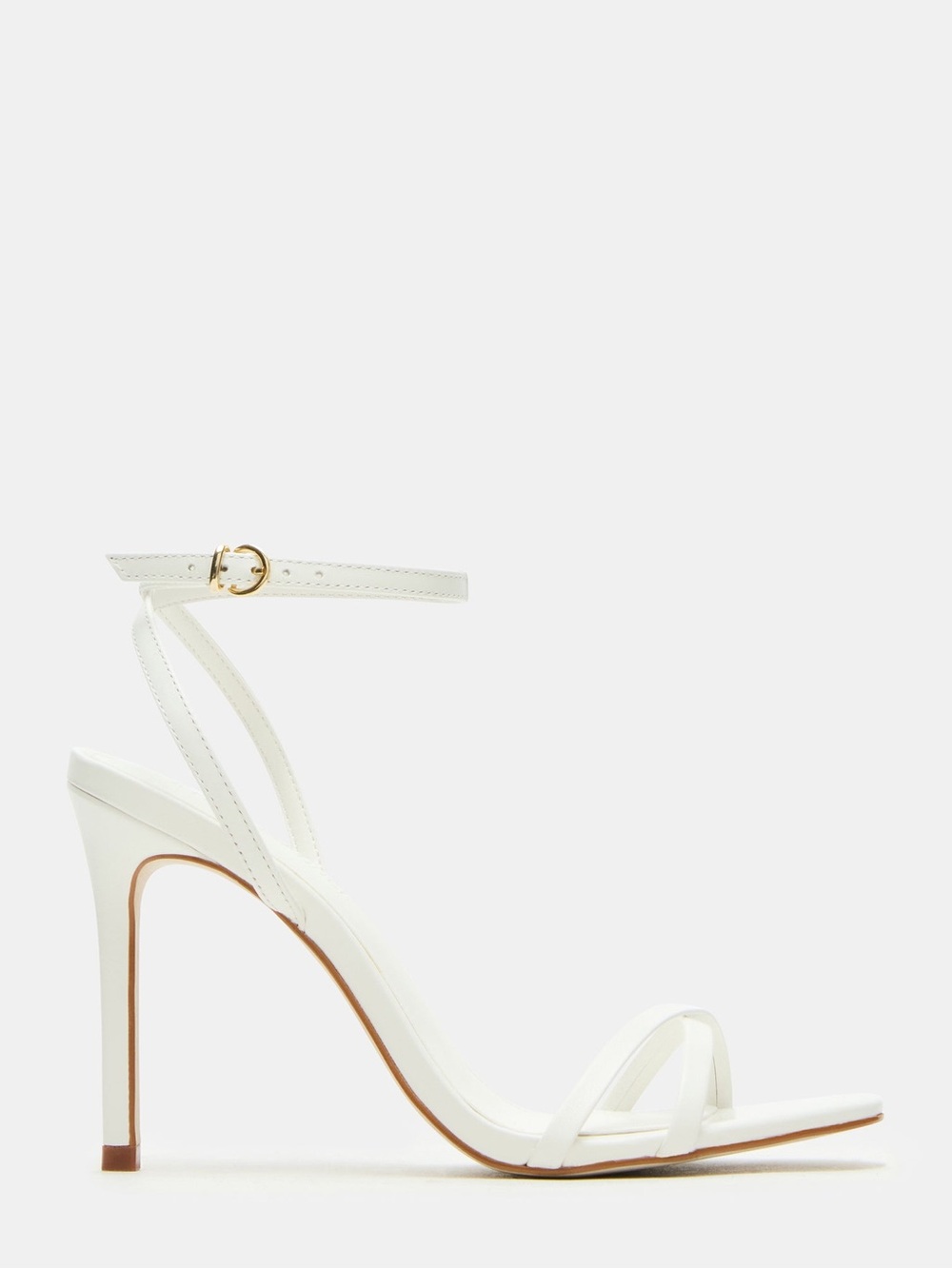 Steve Madden Jypsey Heel In White Leather | LIKE NEW